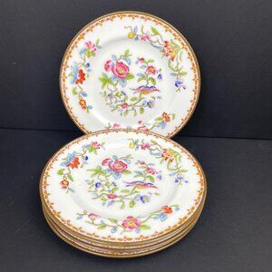 Set of 4 Coalport “Pembroke” 6316 Saucers –5.75” Diameter – Made in England